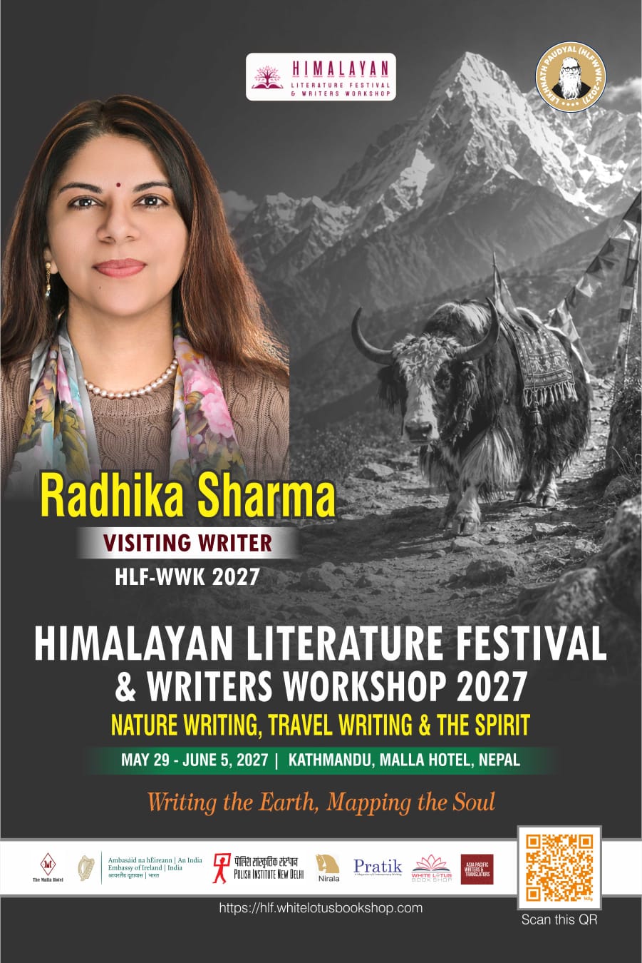 Himalayan Literature Festival & Writers' Workshop 2027 flyer, Kathmandu, Nepal